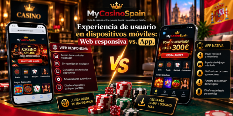 Experiencia de usuario en dispositivos móviles Web responsiva vs. App
