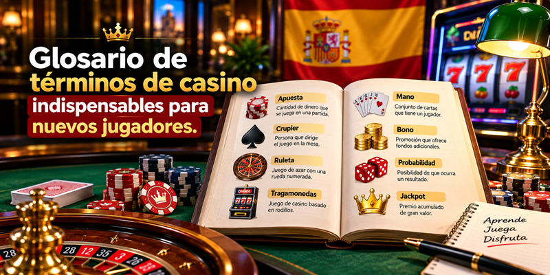 Glosario de términos de casino indispensables para nuevos jugadores