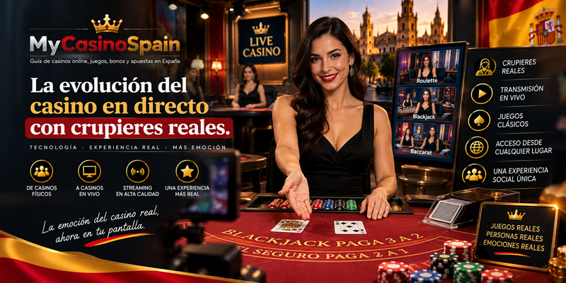 La evolución del casino en directo con crupieres reales